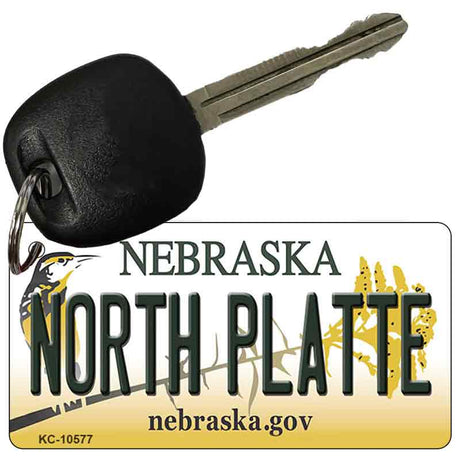 North Platte Nebraska State License Plate Tag Novelty Key Chain KC-10577