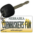 Cornhuskers Fan Nebraska State License Plate Tag Novelty Key Chain KC-10581