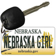 Nebraska Girl Nebraska State License Plate Tag Novelty Key Chain KC-10584