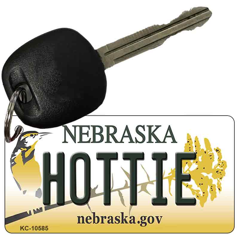 Hottie Nebraska State License Plate Tag Novelty Key Chain KC-10585