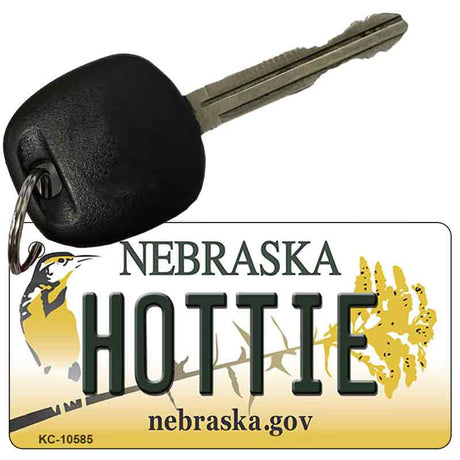 Hottie Nebraska State License Plate Tag Novelty Key Chain KC-10585