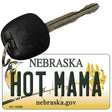 Hot Mama Nebraska State License Plate Tag Novelty Key Chain KC-10589