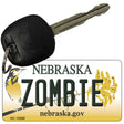 Zombie Nebraska State License Plate Tag Novelty Key Chain KC-10590