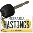 Hastings Nebraska State License Plate Tag Novelty Key Chain KC-10607