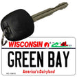 Green Bay Wisconsin License Plate Tag Novelty Key Chain KC-10613