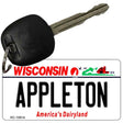 Appleton Wisconsin License Plate Tag Novelty Key Chain KC-10614