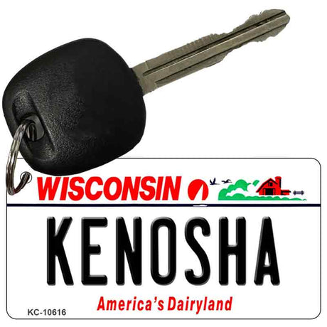 Kenosha Wisconsin License Plate Tag Novelty Key Chain KC-10616