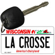 La Crosse Wisconsin License Plate Tag Novelty Key Chain KC-10617