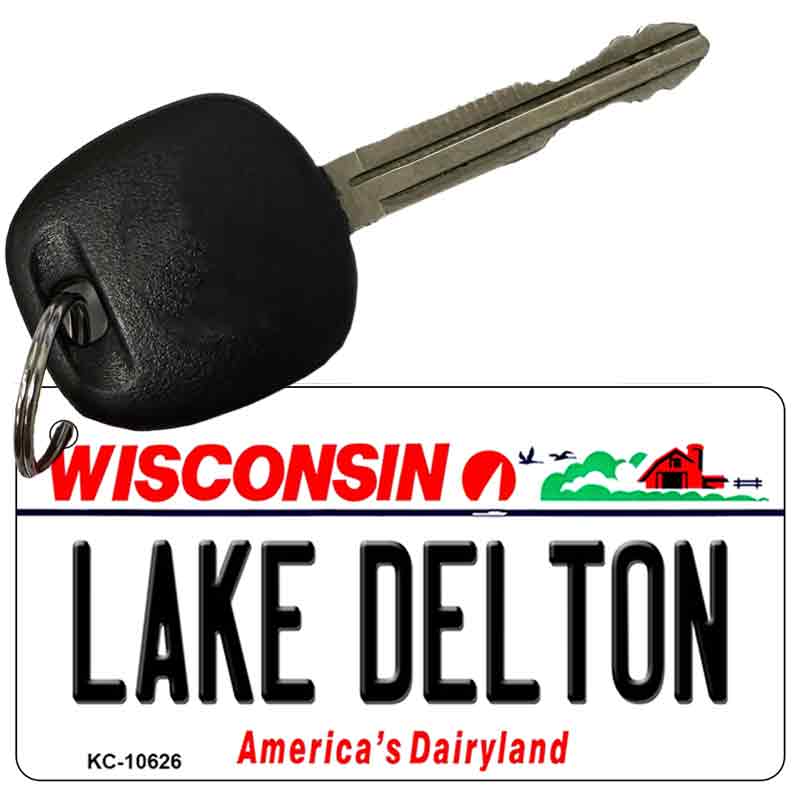 Lake Dalton Wisconsin License Plate Tag Novelty Key Chain KC-10626