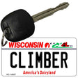 Climber Wisconsin License Plate Tag Novelty Key Chain KC-10657