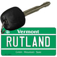 Rutland Vermont License Plate Tag Novelty Key Chain KC-10667