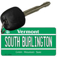 South Burlington Vermont License Plate Tag Novelty Key Chain KC-10669