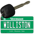 Williston Vermont State License Plate Tag Novelty Novelty Key Chain KC-10672