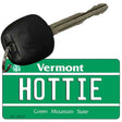 Hottie Vermont License Plate Tag Novelty Key Chain KC-10674