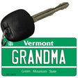 Grandma Vermont License Plate Tag Novelty Key Chain KC-10675