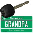 Grandpa Vermont License Plate Tag Novelty Key Chain KC-10676