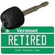 Retired Vermont License Plate Tag Novelty Key Chain KC-10677