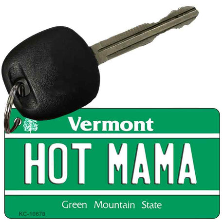 Hot Mama Vermont License Plate Tag Novelty Key Chain KC-10678