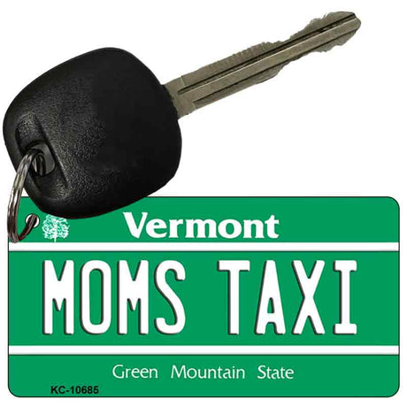 Moms Taxi Vermont License Plate Tag Novelty Key Chain KC-10685