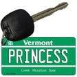 Princess Vermont License Plate Tag Novelty Key Chain KC-10686