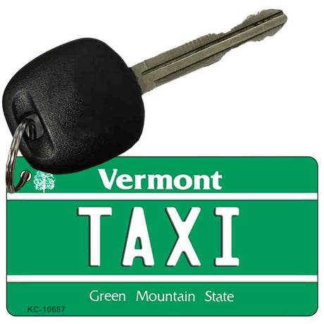 Taxi Vermont License Plate Tag Novelty Key Chain KC-10687