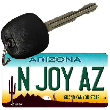 N Joy AZ Arizona State License Plate Tag Key Chain KC-1068