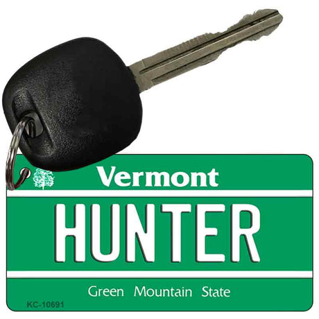 Hunter Vermont License Plate Tag Novelty Key Chain KC-10691