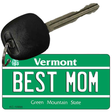 Best Mom Vermont License Plate Tag Novelty Key Chain KC-10698