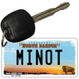 Minot North Dakota State License Plate Tag Key Chain KC-10706