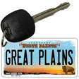 Great Plains North Dakota State License Plate Tag Key Chain KC-10712