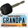 Grandpa North Dakota State License Plate Tag Key Chain KC-10715