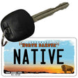 Native North Dakota State License Plate Tag Key Chain KC-10725