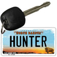 Hunter North Dakota State License Plate Tag Key Chain KC-10728