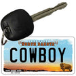 Cowboy North Dakota State License Plate Tag Key Chain KC-10734