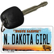 N Dakota Girl State License Plate Tag Key Chain KC-10736