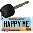 Happy Me North Dakota State License Plate Tag Key Chain KC-10738