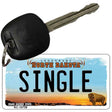 Single North Dakota State License Plate Tag Key Chain KC-10739