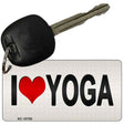 I Love Yoga Silver Novelty Metal Key Chain KC-10750