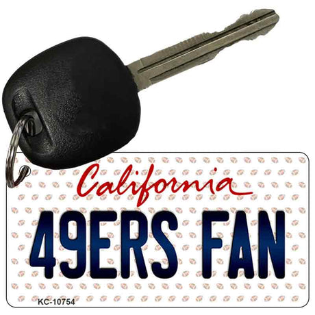 49ers Fan California State License Plate Tag Key Chain KC-10754