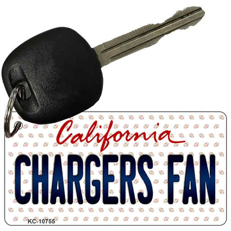 Chargers Fan California State License Plate Tag Key Chain KC-10755