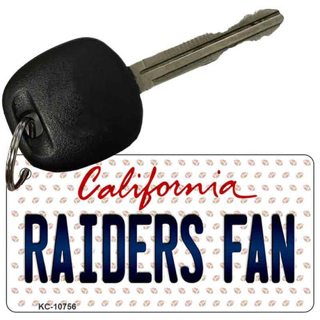 Raiders Fan California State License Plate Tag Key Chain KC-10756