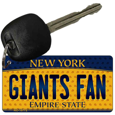 Giants Fan New York State License Plate Tag Key Chain KC-10772