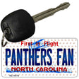 Panthers Fan North Carolina State License Plate Tag Key Chain KC-10774