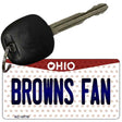 Browns Fan Ohio State License Plate Tag Key Chain KC-10776