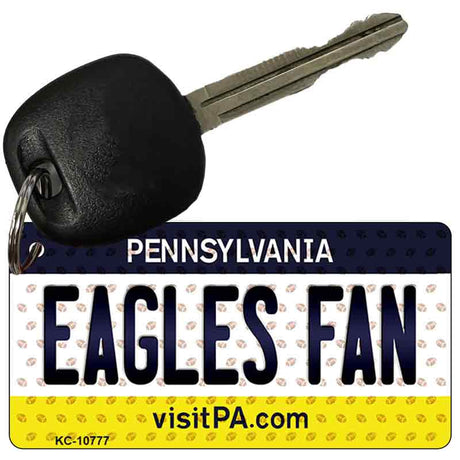 Eagles Fan Pennsylvania State License Plate Tag Key Chain KC-10777