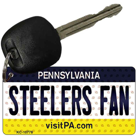 Steelers Fan Pennsylvania State License Plate Tag Key Chain KC-10778