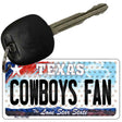 Cowboys Fan Texas Novelty Metal Key Chain KC-10780