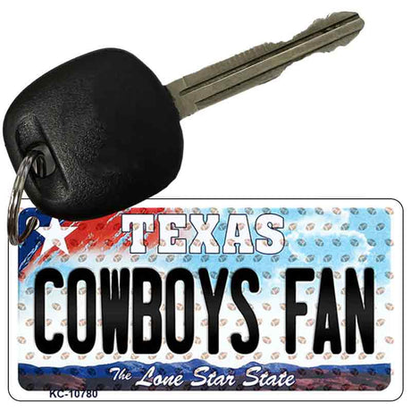 Cowboys Fan Texas Novelty Metal Key Chain KC-10780