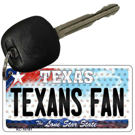 Texans Fan Texas State License Plate Tag Key Chain KC-10781