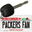 Packers Fan Wisconsin State License Plate Tag Key Chain KC-10784